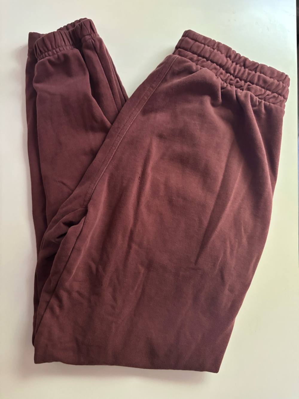 Gymshark Essential Oversized Joggers Cherry Brown S - Picture 2 of 7